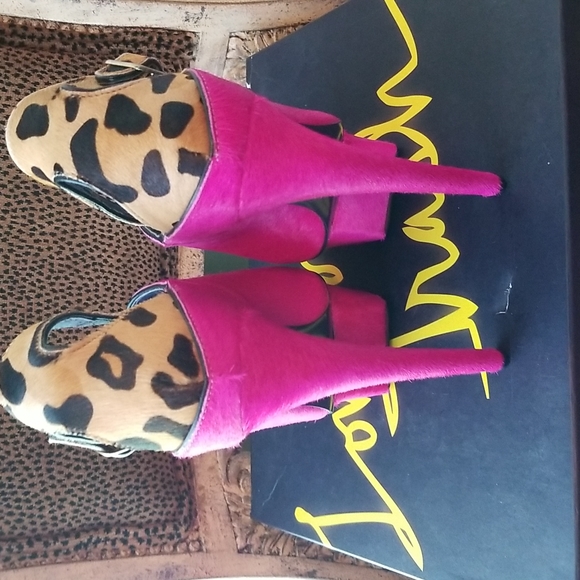 LONDON TRASH PINK WYNNE BOOTIE PLATFORMS Size 8 - Picture 3 of 4